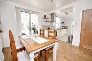 Open plan dining room to kitchen- click for photo gallery